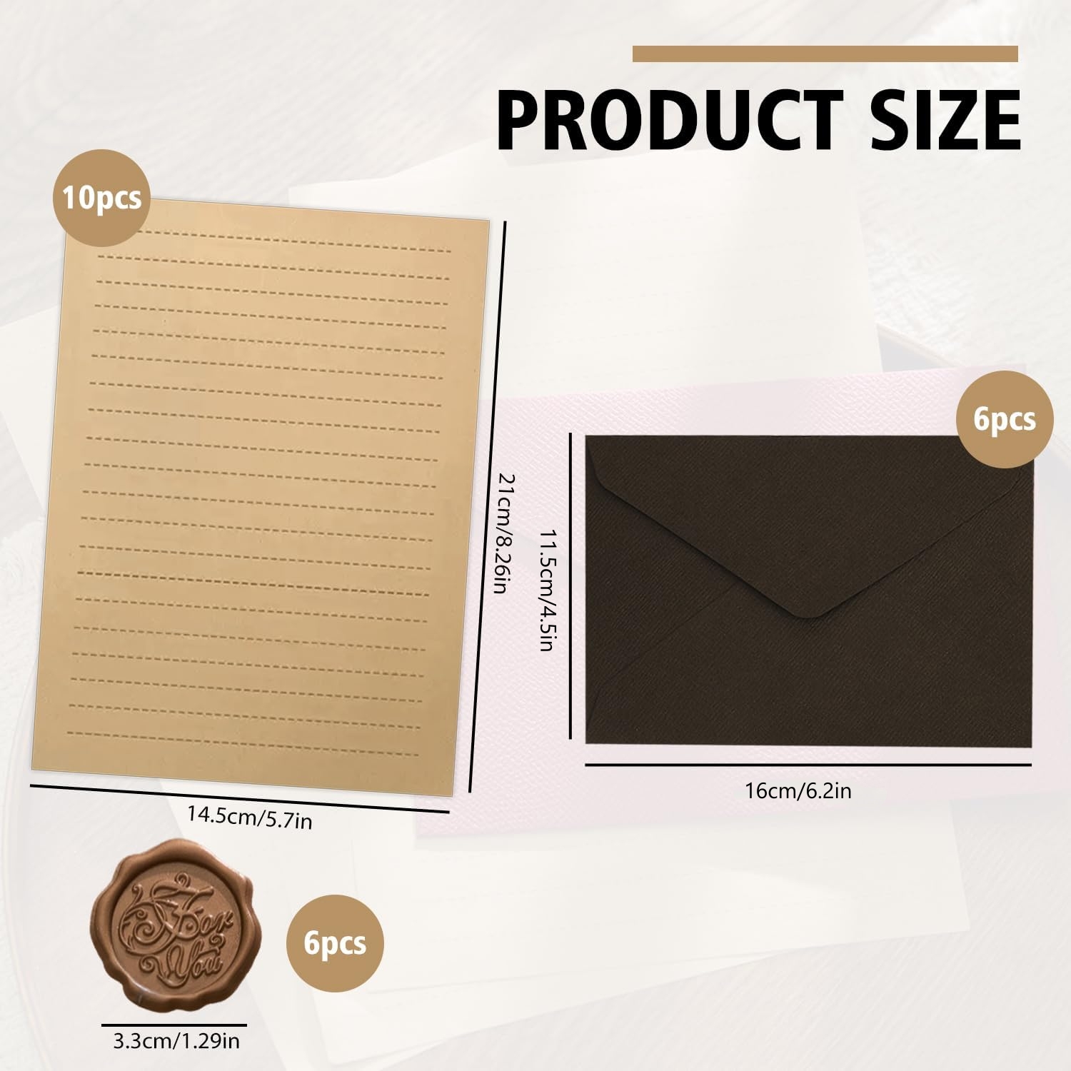 22 Buah Set Kertas Tulis Antik - Wax Seal Letter Kit ulasan dan harga