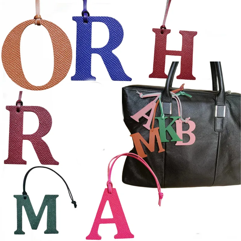 Grosir eceran tas liontin gant - Monogram Keychain Leather ulasan dan harga