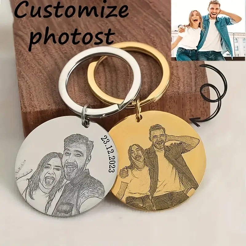 Gantungan Kunci Potret Terukir - Initial Ring Custom ulasan dan harga