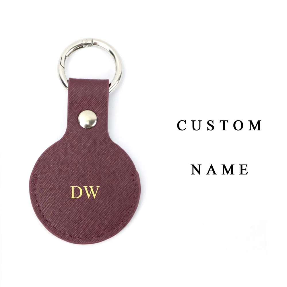 Huruf Awal emas kustom untuk c - Monogram Keychain Leather ulasan dan harga