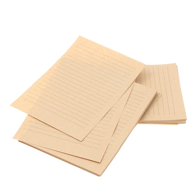 50/100 lembar A5 kertas Kraft  - Wax Seal Letter Kit ulasan dan harga