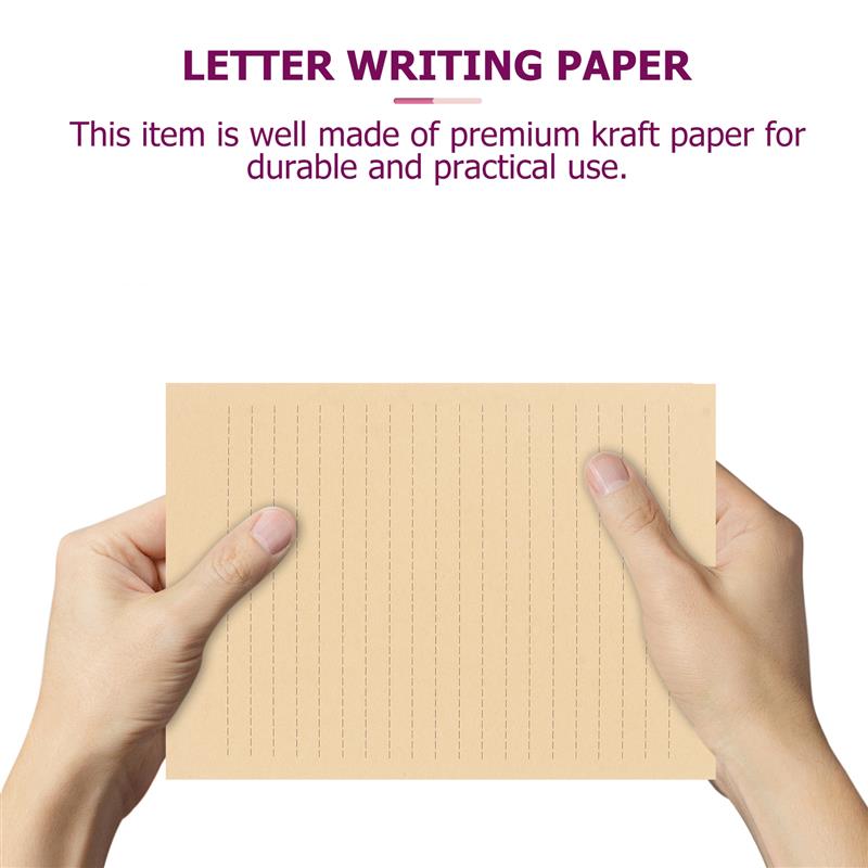 50/100 lembar A5 kertas Kraft  - Wax Seal Letter Kit ulasan dan harga