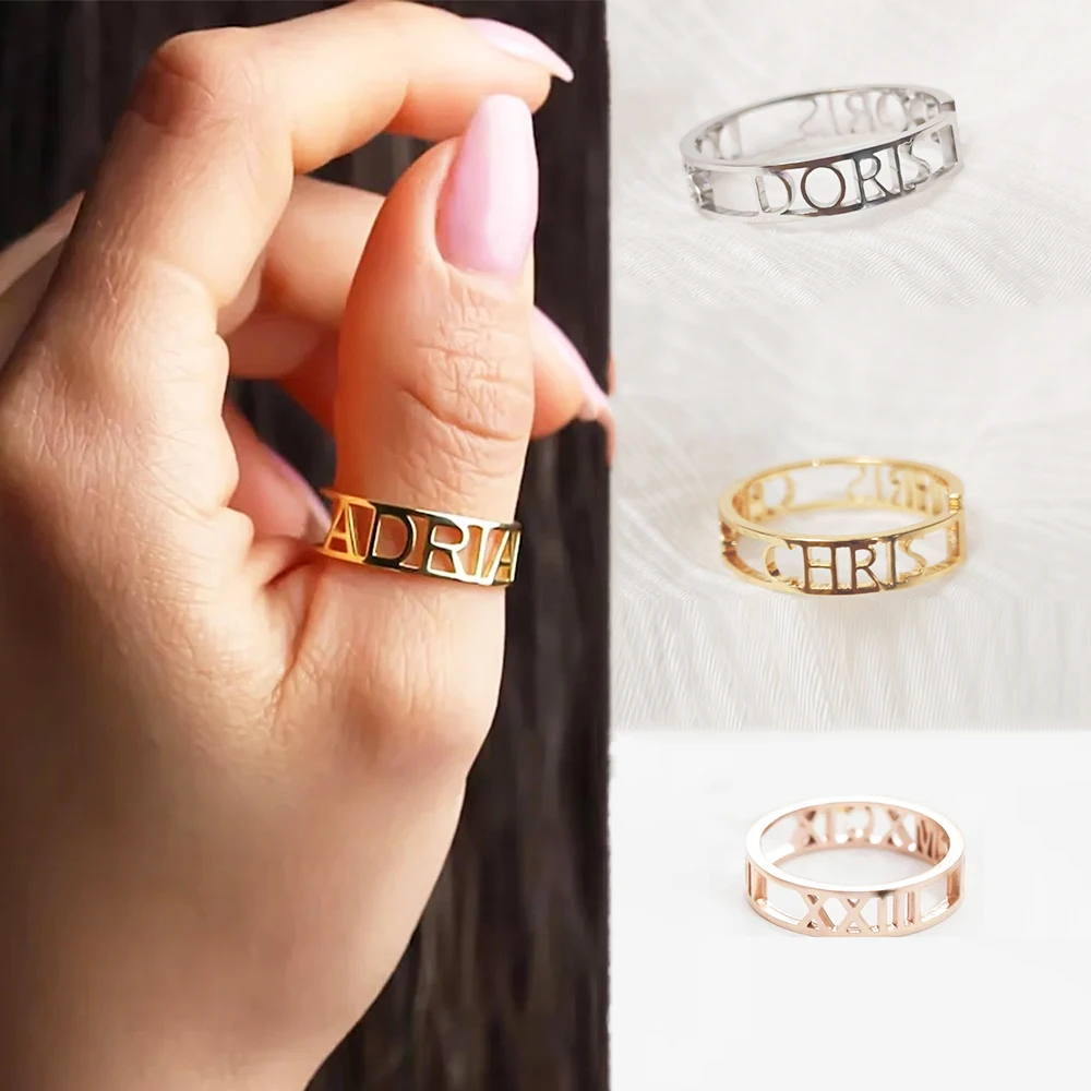 Cincin Terbuka Nama Huruf Kust - Initial Ring Custom ulasan dan harga