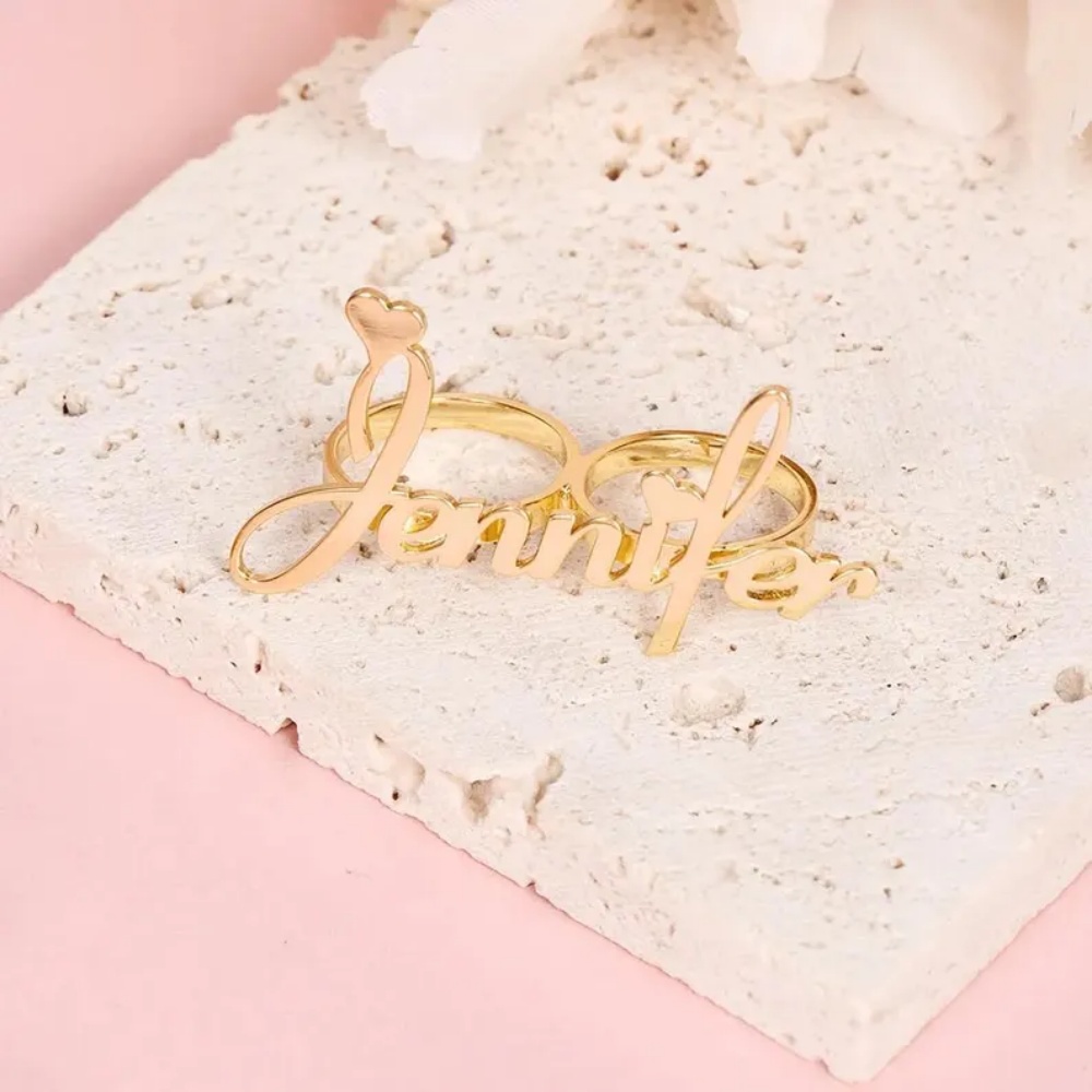 Cincin Nama Dua Jari LeeChee y - Initial Ring Custom ulasan dan harga